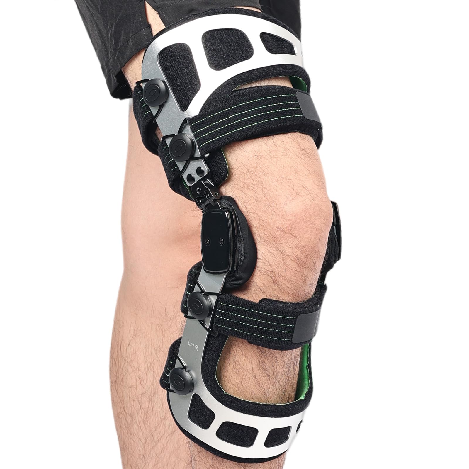 Orthomen OA Knee Brace Booster for Mild to Moderate Knee Osteoarthritis - Unisex Knee Support for Stability, Pain Relief & Injury Recovery (Left/L) - Ideal for Running, Hiking & Daily Activities