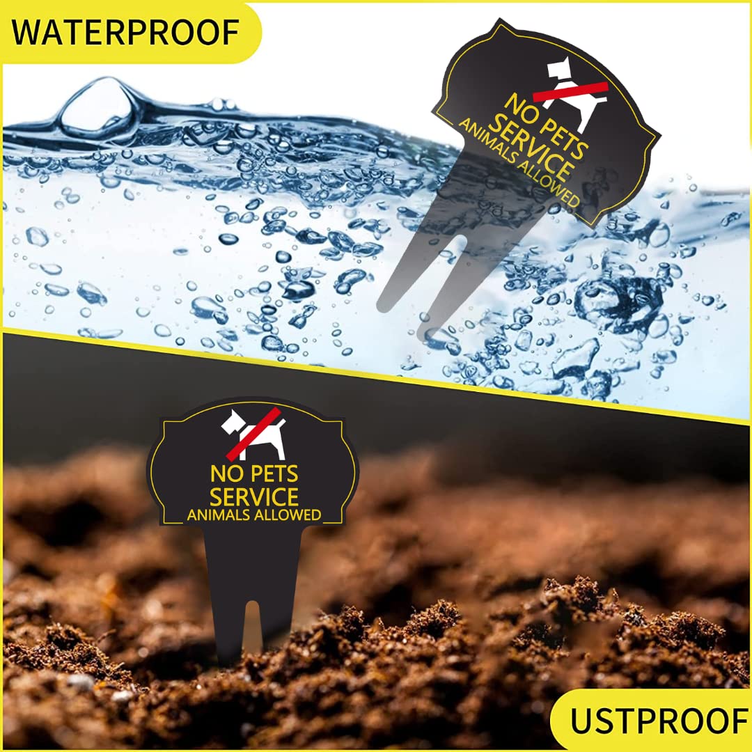 Durable Metal 'Don't Poop in My Yard' Dog Sign with Stake - Funny & Respectful Yard Decor for Pet Owners - Perfect for Lawns, Gardens & Driveways