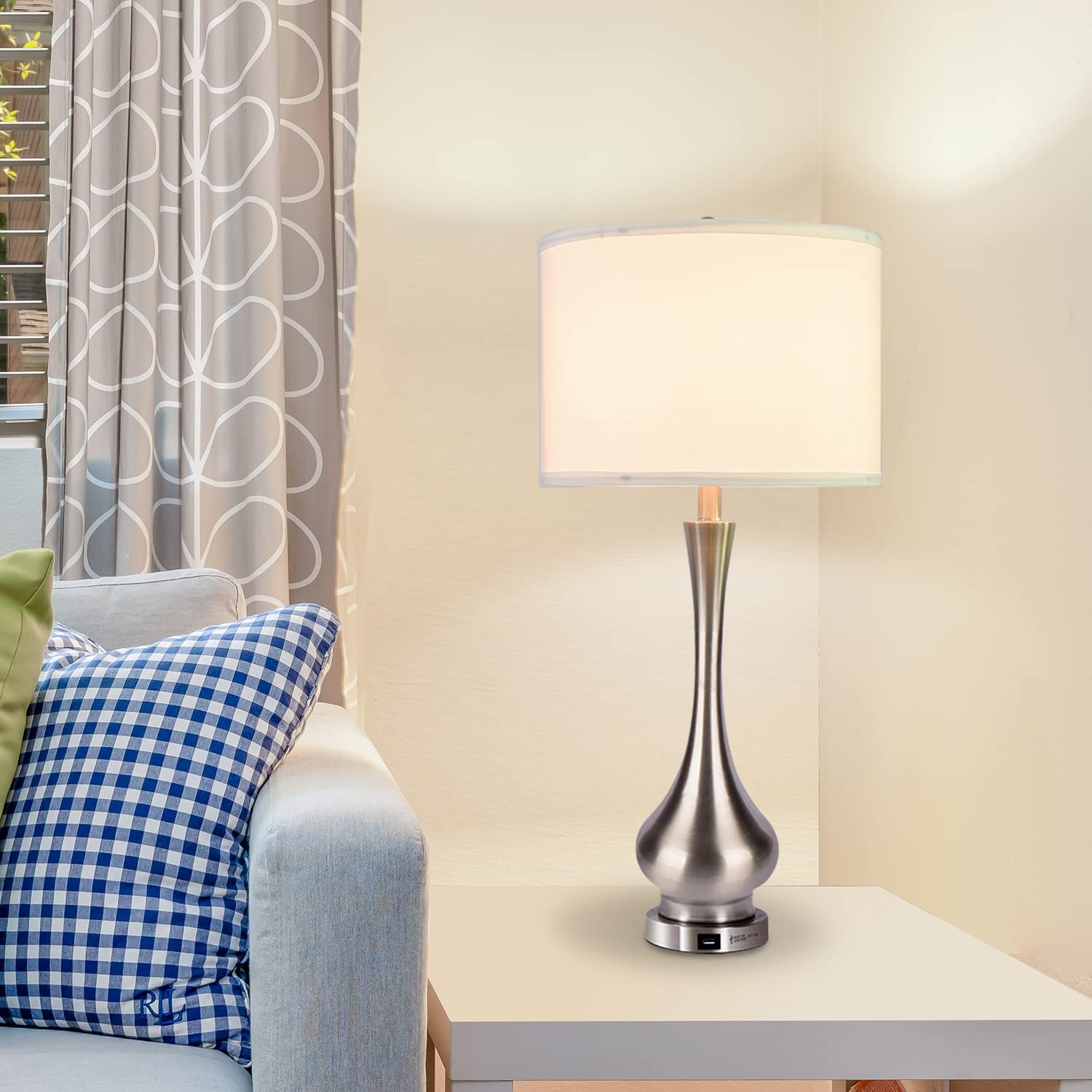Dimmable Touch Table Lamp with USB Port - 30