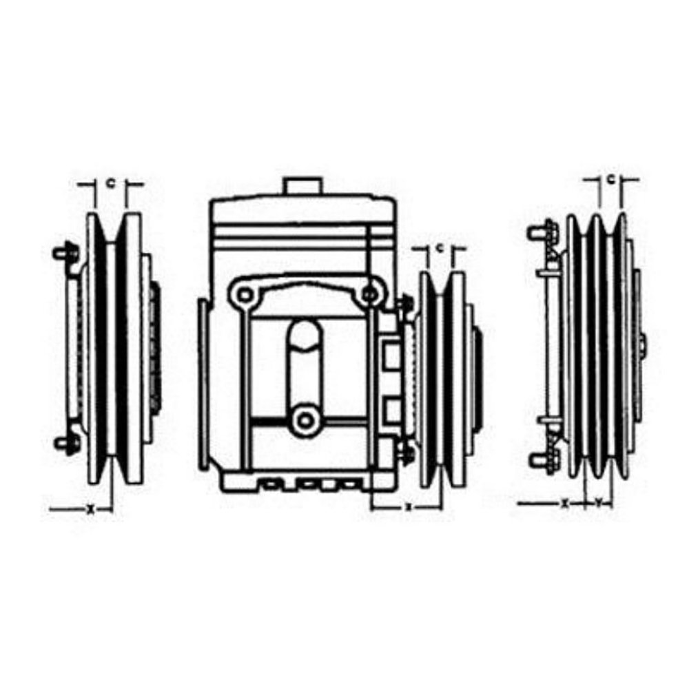 RAParts WN-600-281 AC Compressor Clutch Kit - Compatible with Steiger BC, Cougar, SWC, WC Tractors - Perfect for AC System Repairs & Agricultural Equipment Maintenance