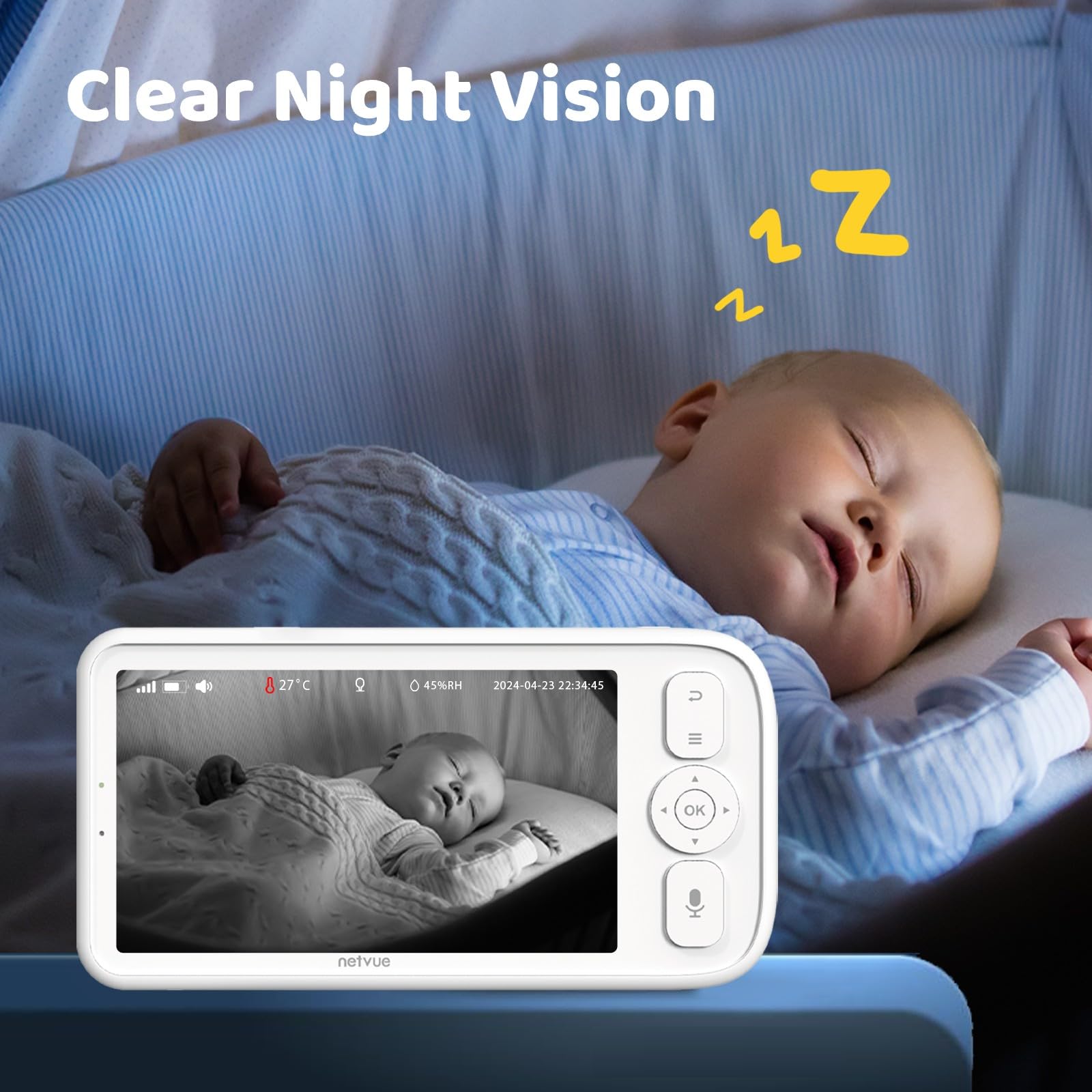 NETVUE Baby Monitor with 5