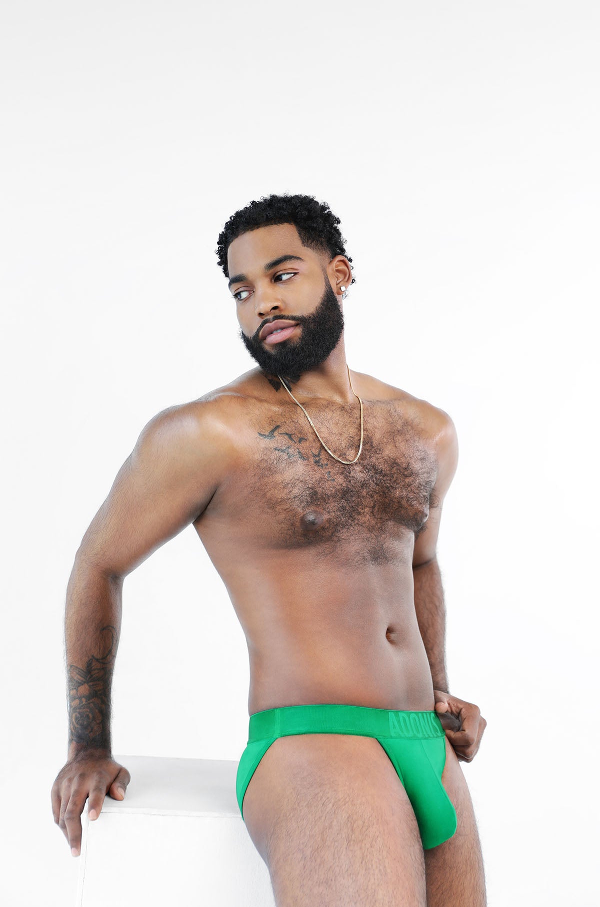Green Jock Briefs for Men - Comfortable Athletic Underwear for Sports & Workout - Perfect for Gym, Running, and Everyday Wear