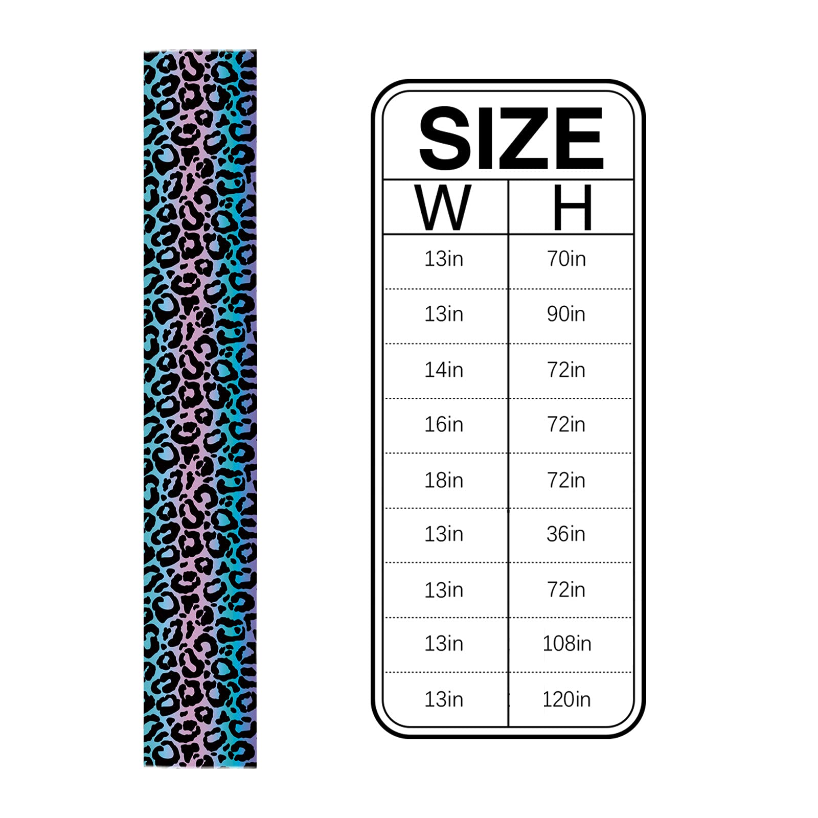 Savannan Gradient Leopard Print Cotton Linen Table Runner - 18x72 Inch Long Kitchen Dining Table Scarf for Home Decor, Family Dinners & Party Gatherings | Perfect for Holiday Entertaining & Everyday Use
