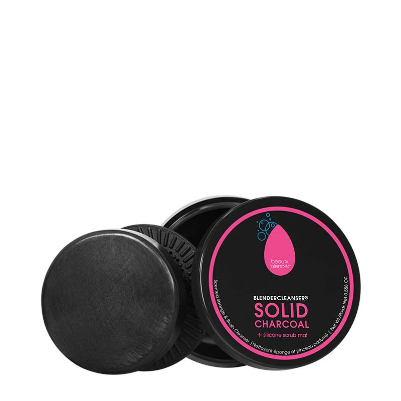 Beautyblender Solid Charcoal Makeup Sponge & Brush Cleanser - Deep Cleaning Formula for Makeup Tools | Perfect for Daily Cleaning & Travel Use