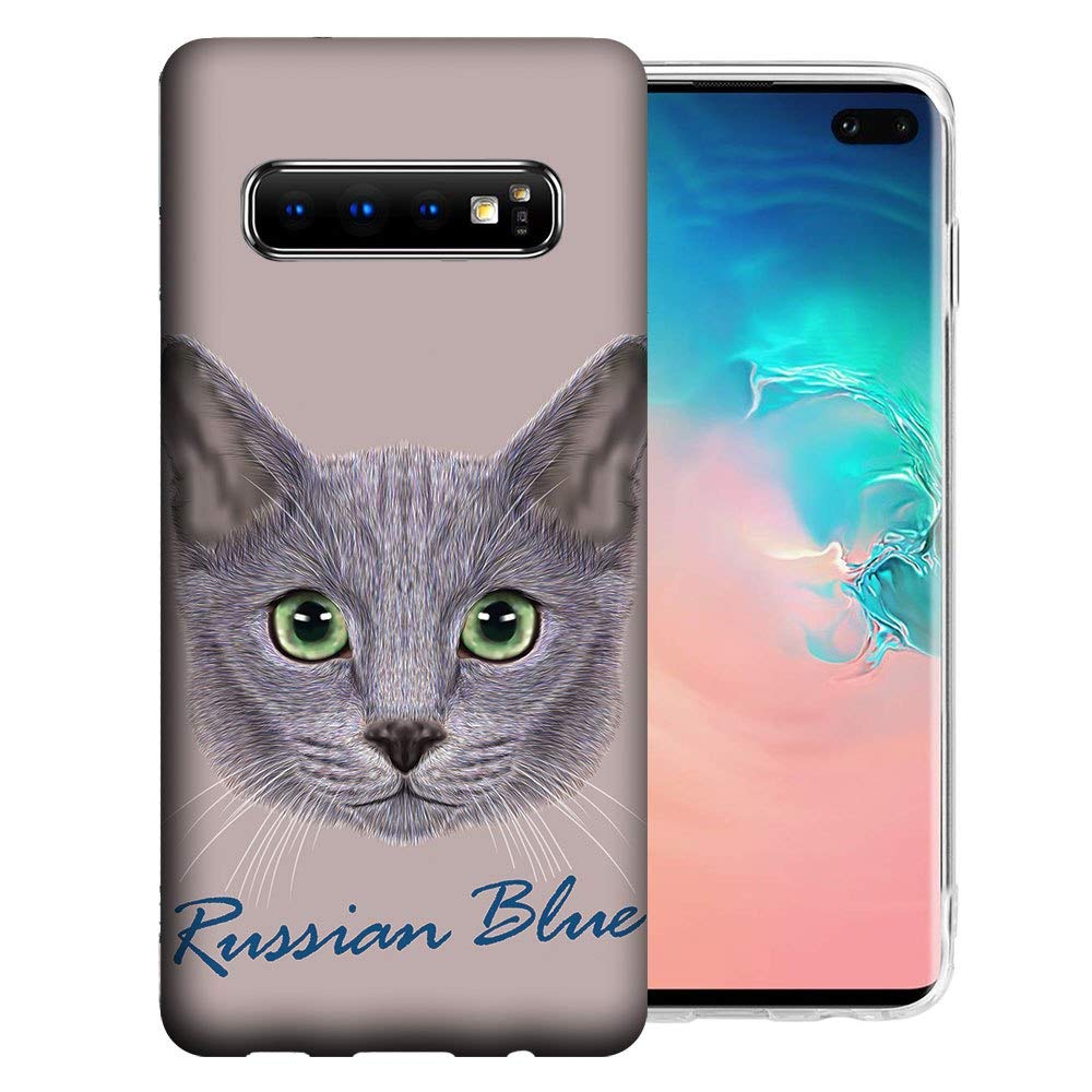 Samsung Galaxy S10+ TPU Case - Russian Blue Design for Daily Protection