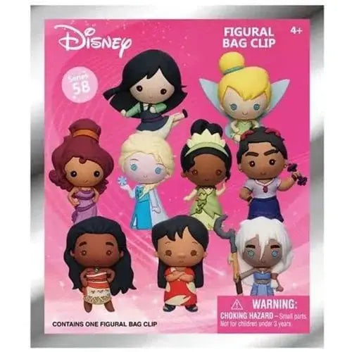 Disney Girl Power 3D Foam Bag Clips - Cute Cartoon Character Bag Accessories for Kids & Teens - Perfect for Backpacks, Lunch Boxes, and School Supplies Organization