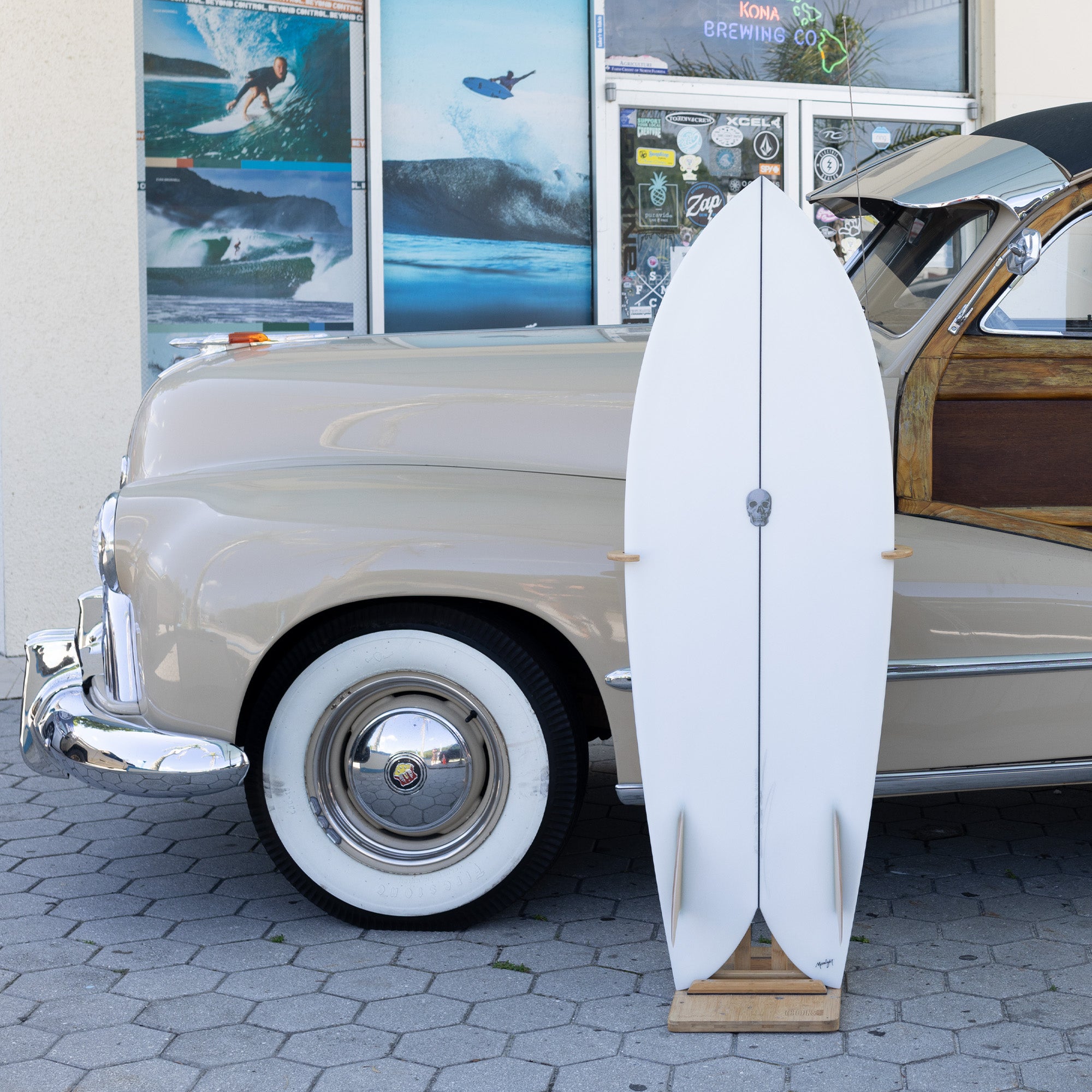 Christenson Fish 5'6 Surfboard with Glass On Fins - Perfect for Small Waves and Beach Cruising