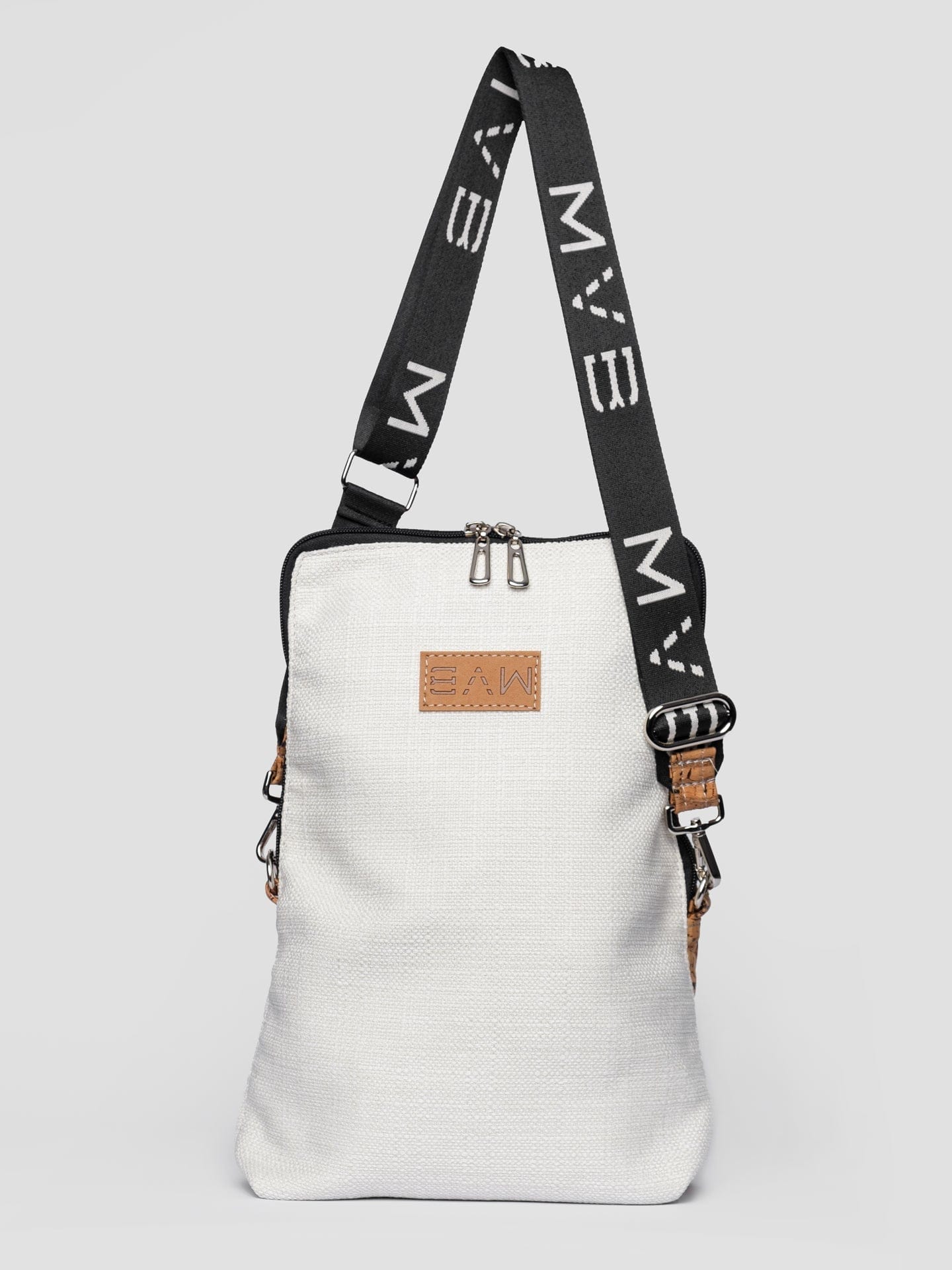 Vegan Crossbody Bag for Women - Summer Canvas & Cork Flop Bag | Soft Natural Material | Perfect for Beach, Travel & Everyday Use