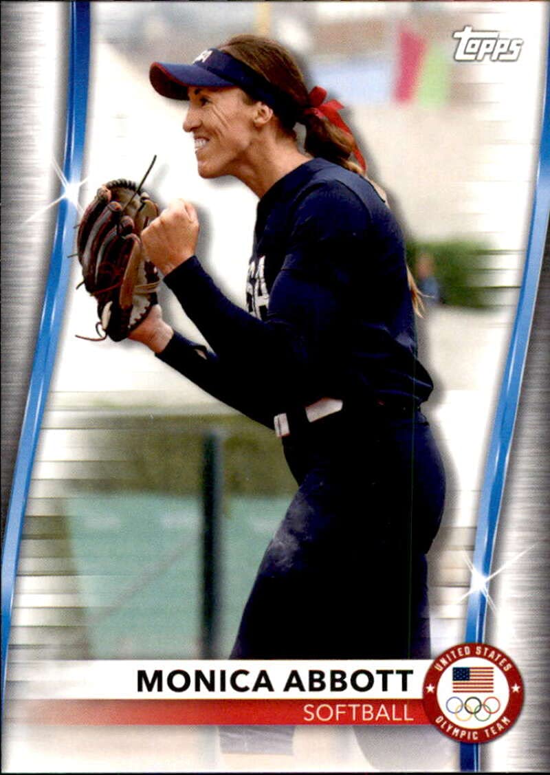 2021 Topps US Olympics & Paralympics Team Hopefuls #24 Monica Abbott Softball Card - Multi-Sport Trading Card for Collectors & Fans | Perfect for Sports Memorabilia Collections & Gift Giving