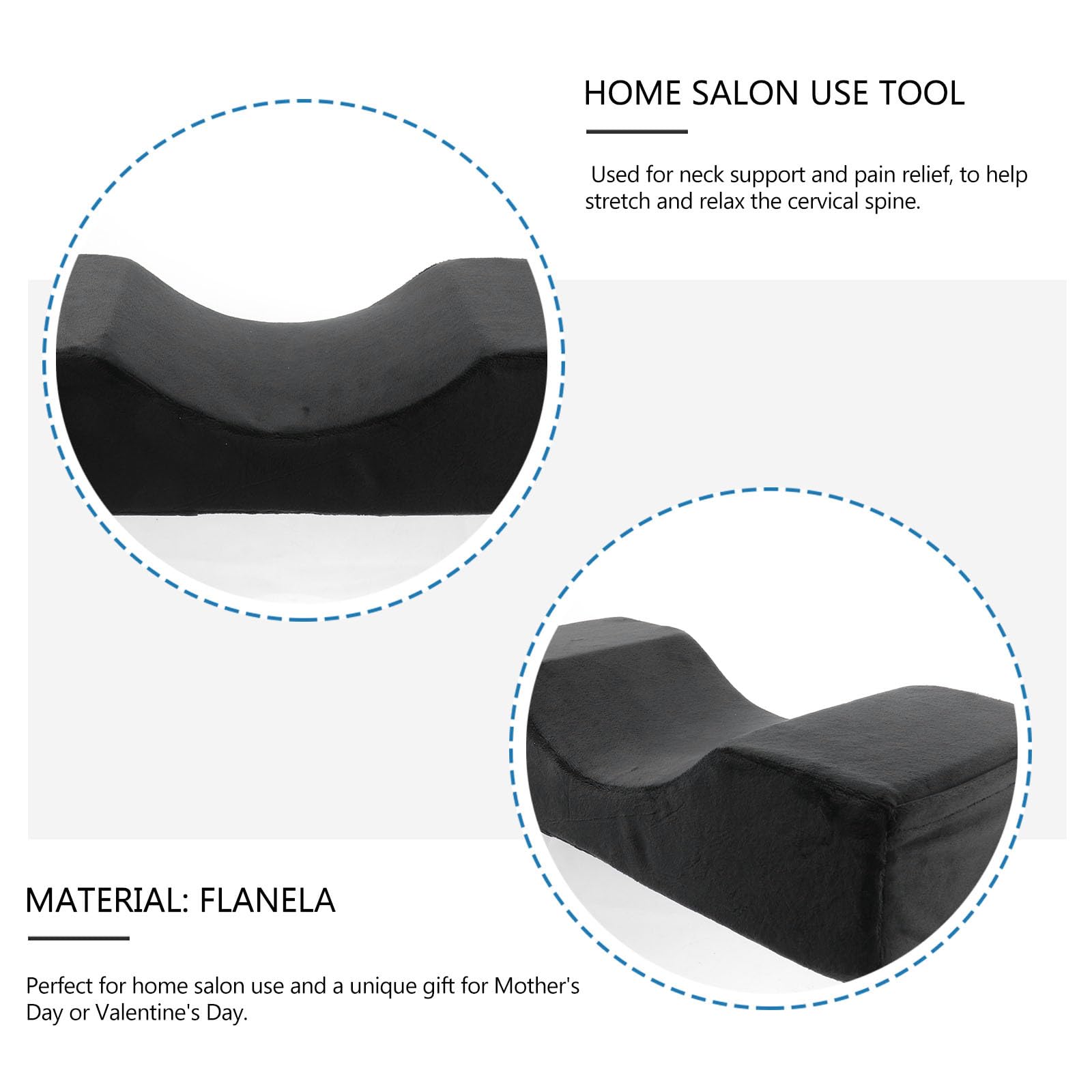 DOITOOL Memory Foam Eyelash Extension Neck Pillow - Ergonomic Salon Headrest for Lash Artists, Comfortable Support for Beauty Treatments & Spa Use