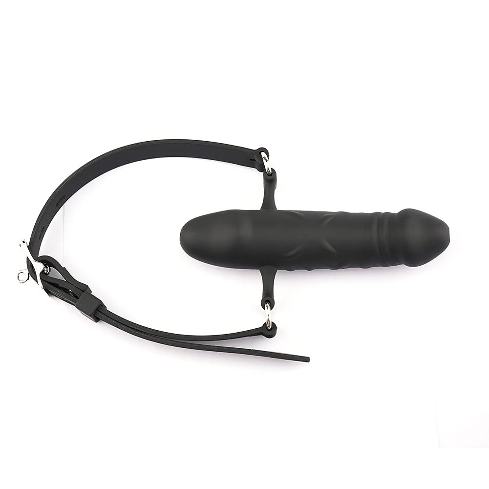 Premium BDSM Bondage Kit - Realistic Silicone Dildo Gag with Adjustable Ball Strap for SM Play | Adult Sex Toys for Couples & Roleplay Scenes