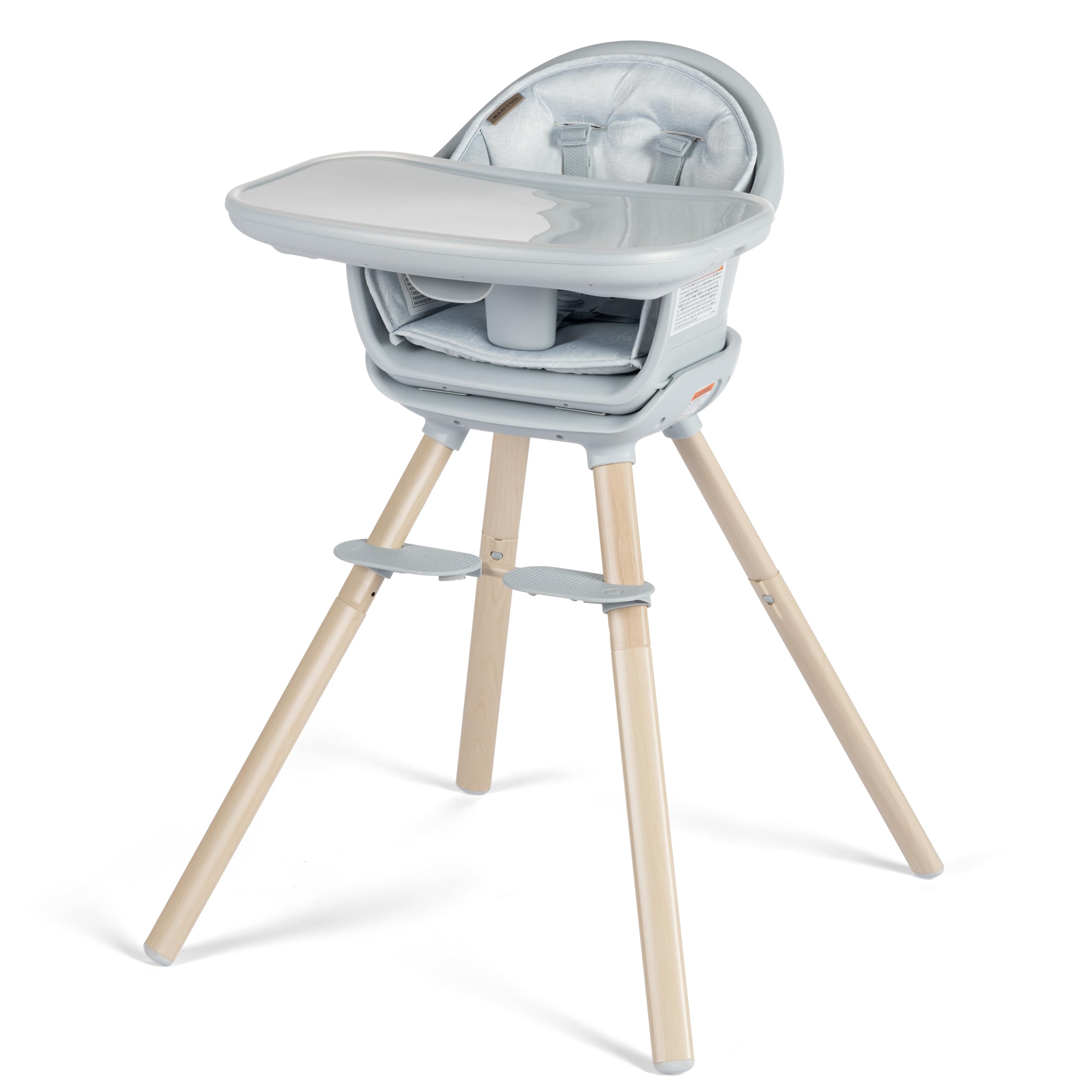 Maxi-Cosi Moa 8-in-1 Convertible High Chair for Babies & Toddlers - Lightweight, Compact & Machine Washable - Classic Slate | Perfect for Dining, Travel & Small Spaces