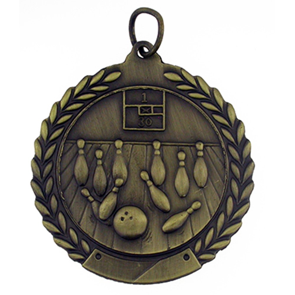 Custom Bowling Medals for Awards - Personalized Single & Bulk Trophies for Tournaments, Leagues & Sports Events