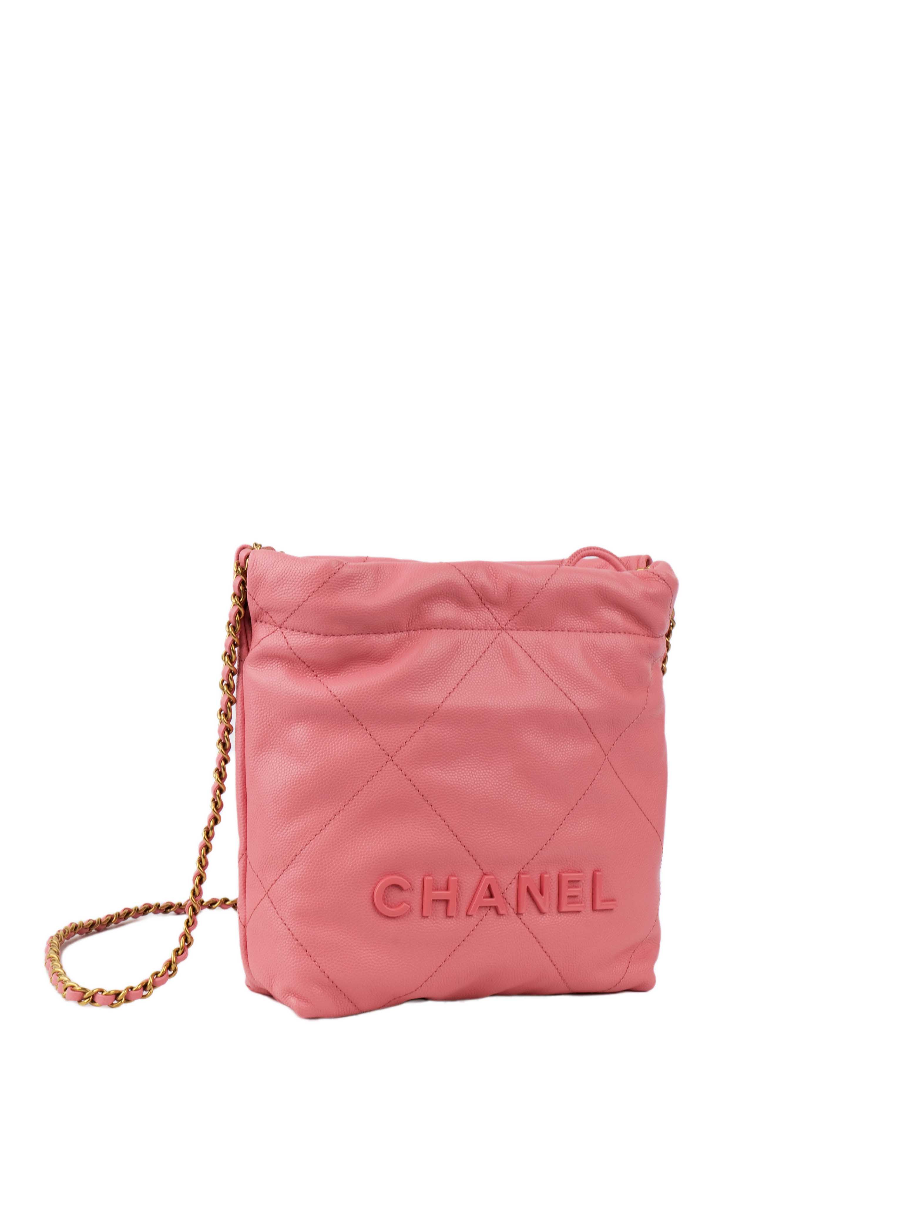 Chanel 22 Mini Shoulder Bag in Pink | Luxury Designer Crossbody Purse for Women | Perfect for Date Night, Parties & Special Occasions