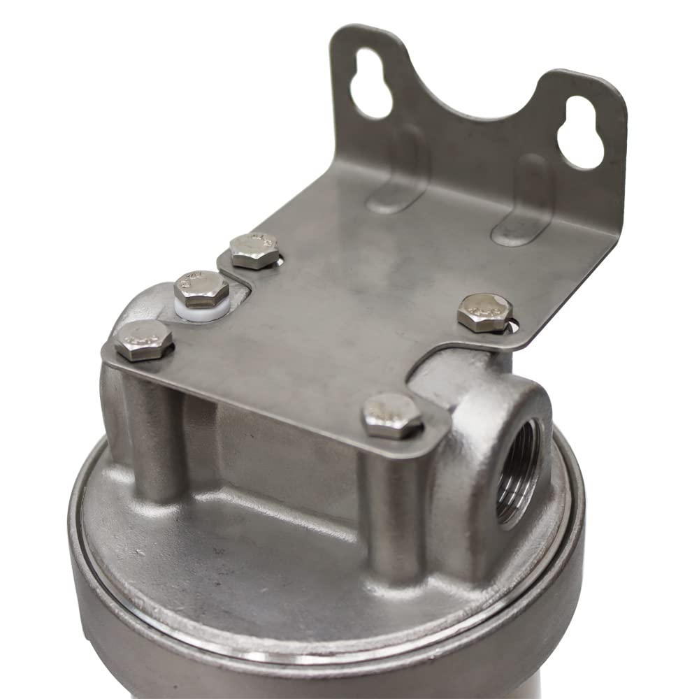 Heavy Duty 10 Inch 304 Stainless Steel Whole House Water Filter Housing with 1/2