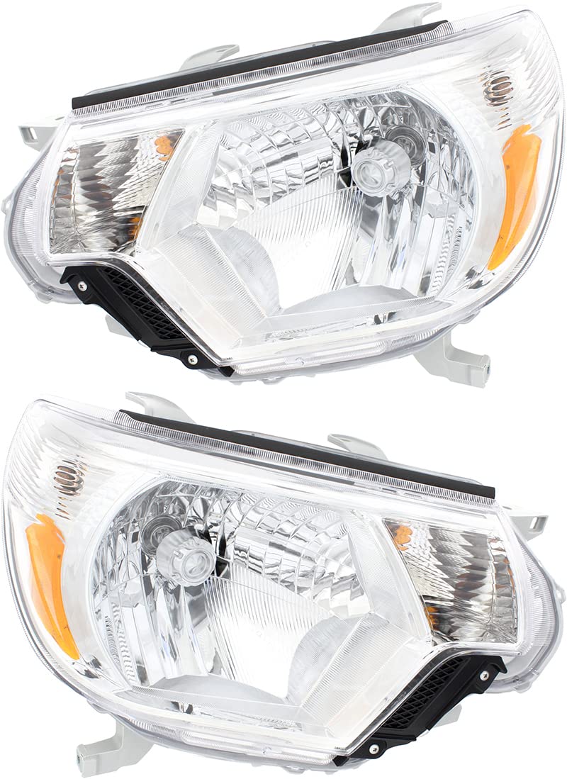 2012-2015 Toyota Tacoma Halogen Headlights Set - Driver & Passenger Side Replacement Lamps | Perfect for Night Driving, Off-Road Adventures & Daily Commutes
