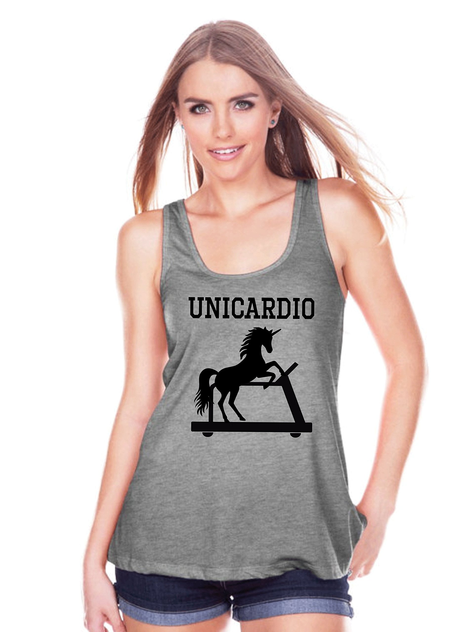 7 ate 9 Apparel Women's Workout Unicorn Tank Top - Gym, Yoga & Running Athletic Shirt for Women - Perfect for Fitness, Sports & Casual Wear