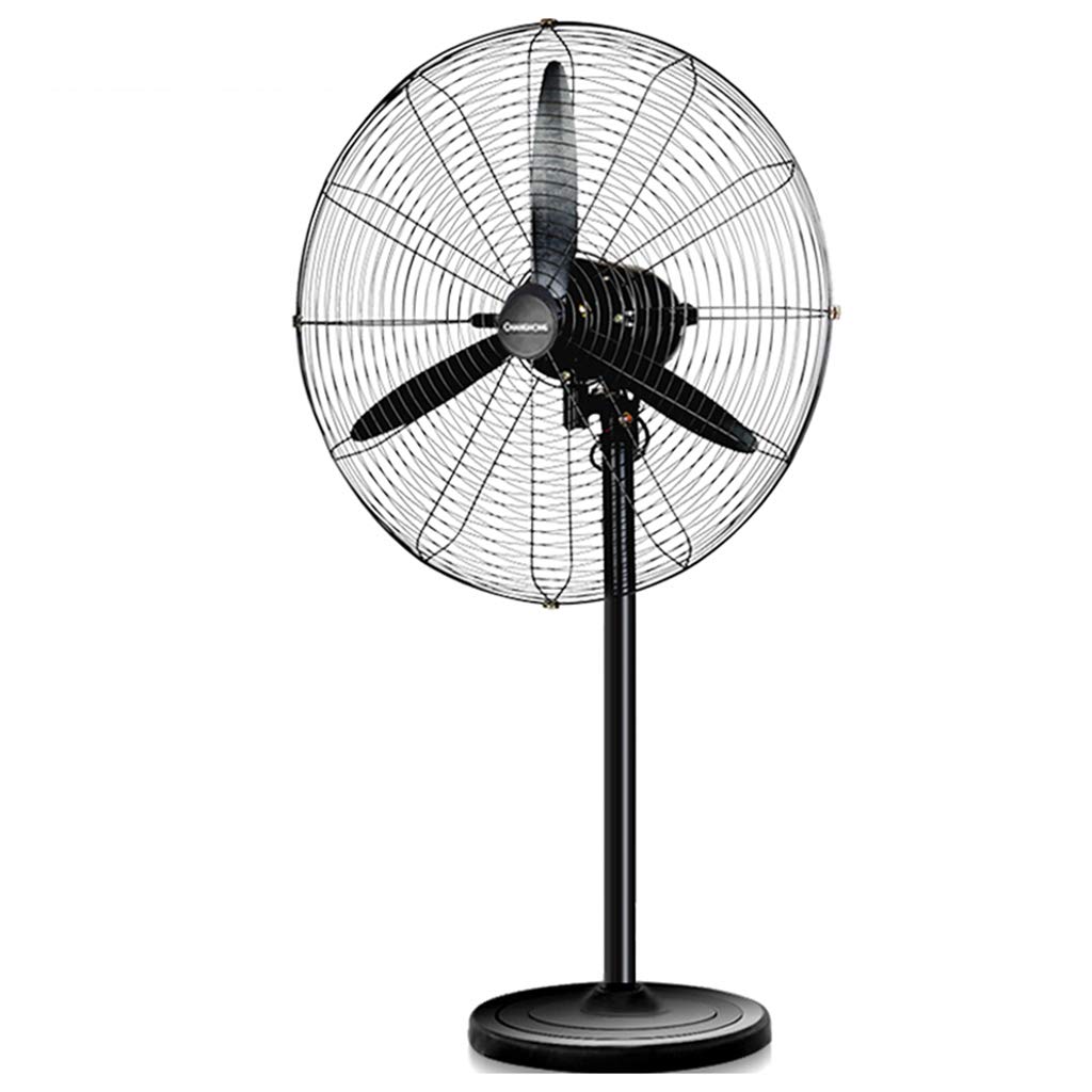 Industrial Floor Fan - 20/26/29 Inch Heavy Duty Pedestal Fan with 3 Blades & Silent Mechanical Control for Factories, Warehouses & Commercial Spaces - Black