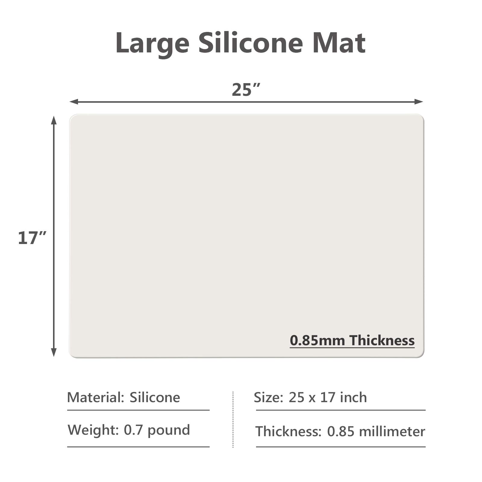 Gartful Non-Slip Heat Resistant Silicone Countertop Protector Mat - 25