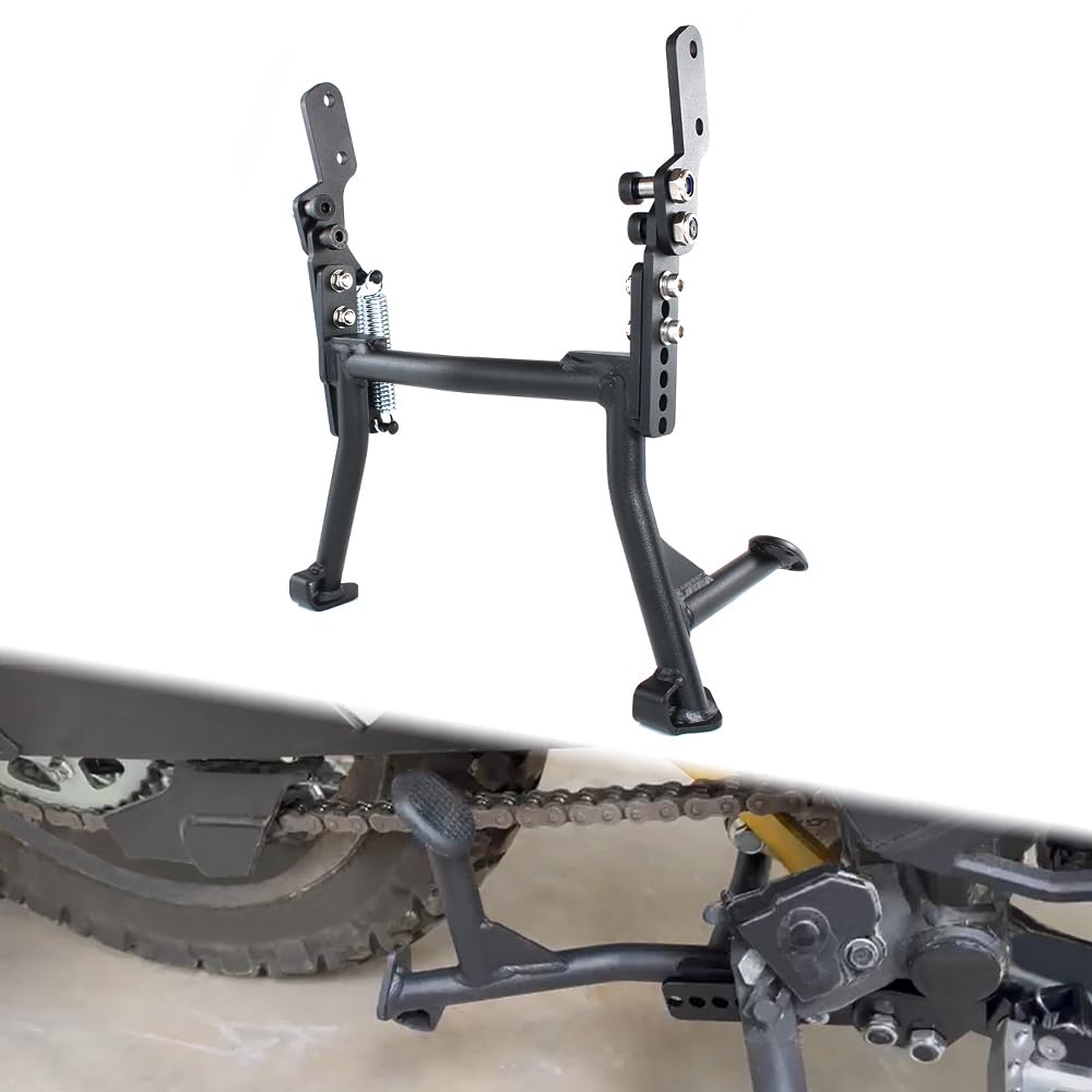 Xitomer Motorcycle Center Kickstand for KLR650 Gen 3 (2022+) - Heavy Duty Bike Center Stand with Foot Lever - Perfect for Parking, Maintenance & Storage