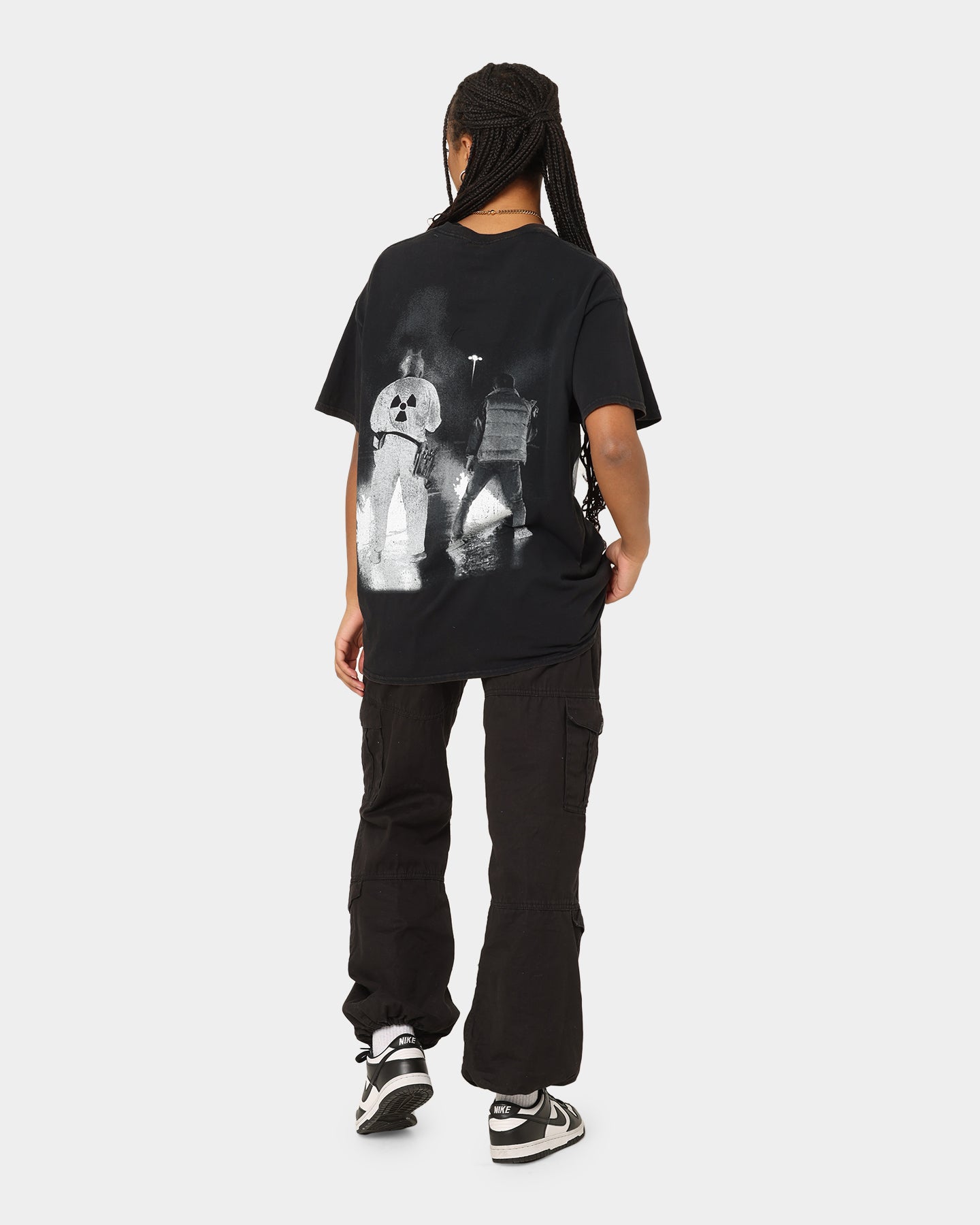 Vintage Back To The Future Movie T-Shirt - Washed Black Retro Graphic Tee - American Thrift Style - Perfect for 80s Parties, Cosplay & Casual Wear