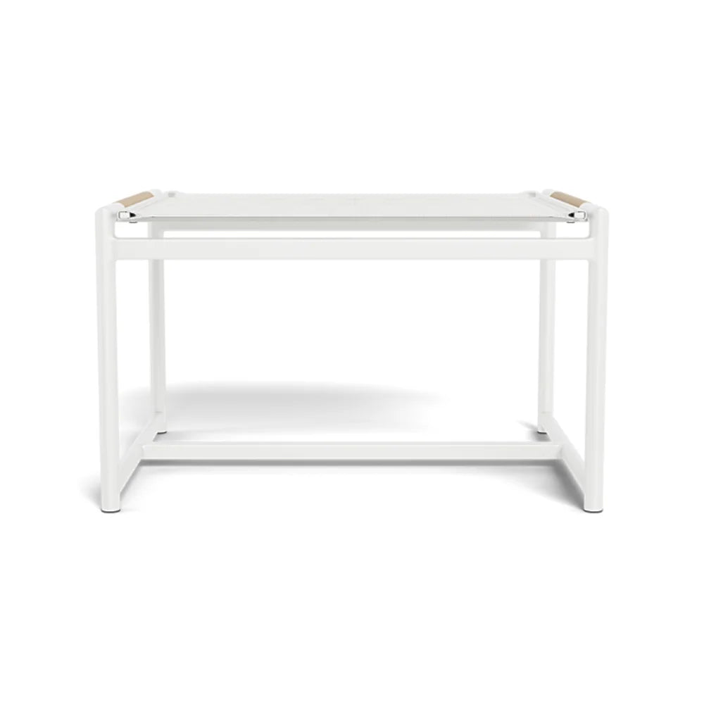 Lightweight Aluminum Outdoor Footstool - Portable & Durable Patio Stool for Garden, Poolside, Camping, and Beach Relaxation