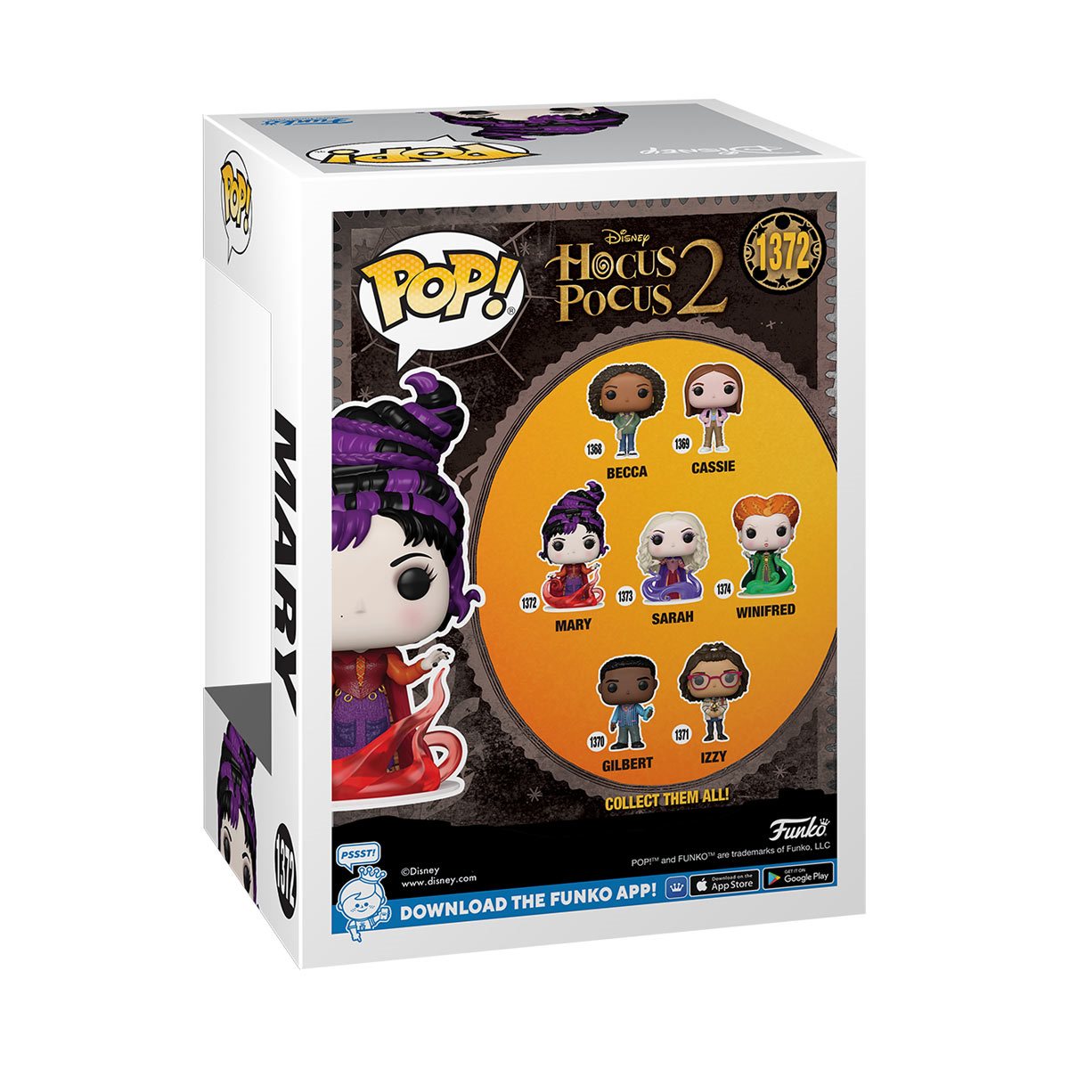 Hocus Pocus 2 Mary (Smoke) Funko Pop! Vinyl Figure #1371 - Collectible Movie Character Toy for Disney Fans & Halloween Decor