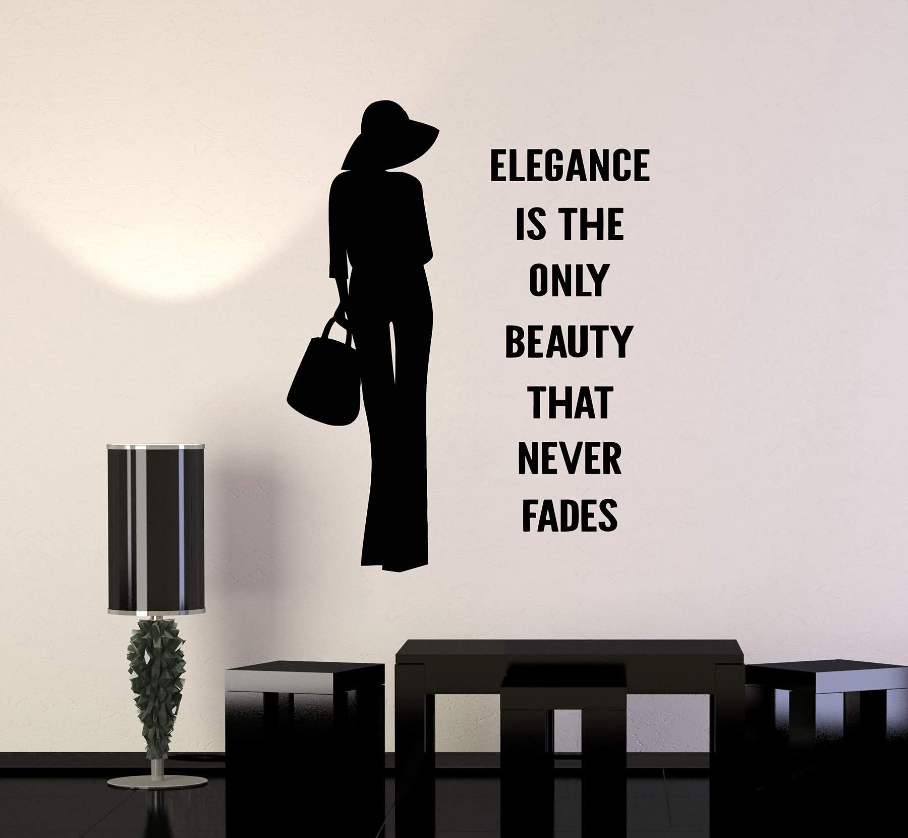 VVWV Beauty Salon Wall Decals - Haircut, Barber, Massage, Spa, Nail Art Quotes Stickers - 55 x 105cm Self-Adhesive Wall Decor for Salons & Home Beauty Spaces