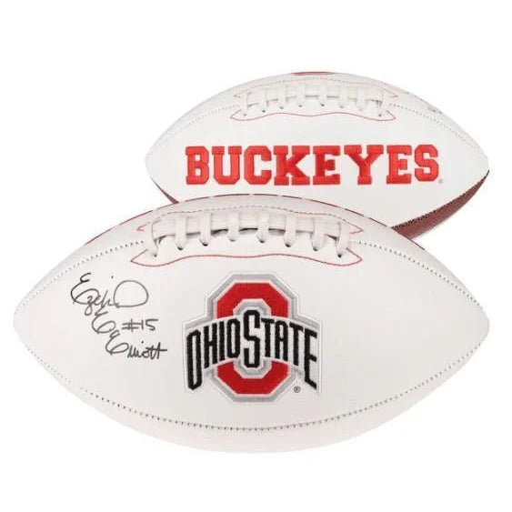 Ezekiel Elliott Autographed Ohio State Buckeyes Football with COA - Perfect for Collectors, Fans, and Sports Memorabilia Displays