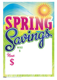 100-Pack Sale Tags for Retail Stores - Spring Savings & Clearance Labels for Seasonal Discounts, Promotions, and Storewide Sales