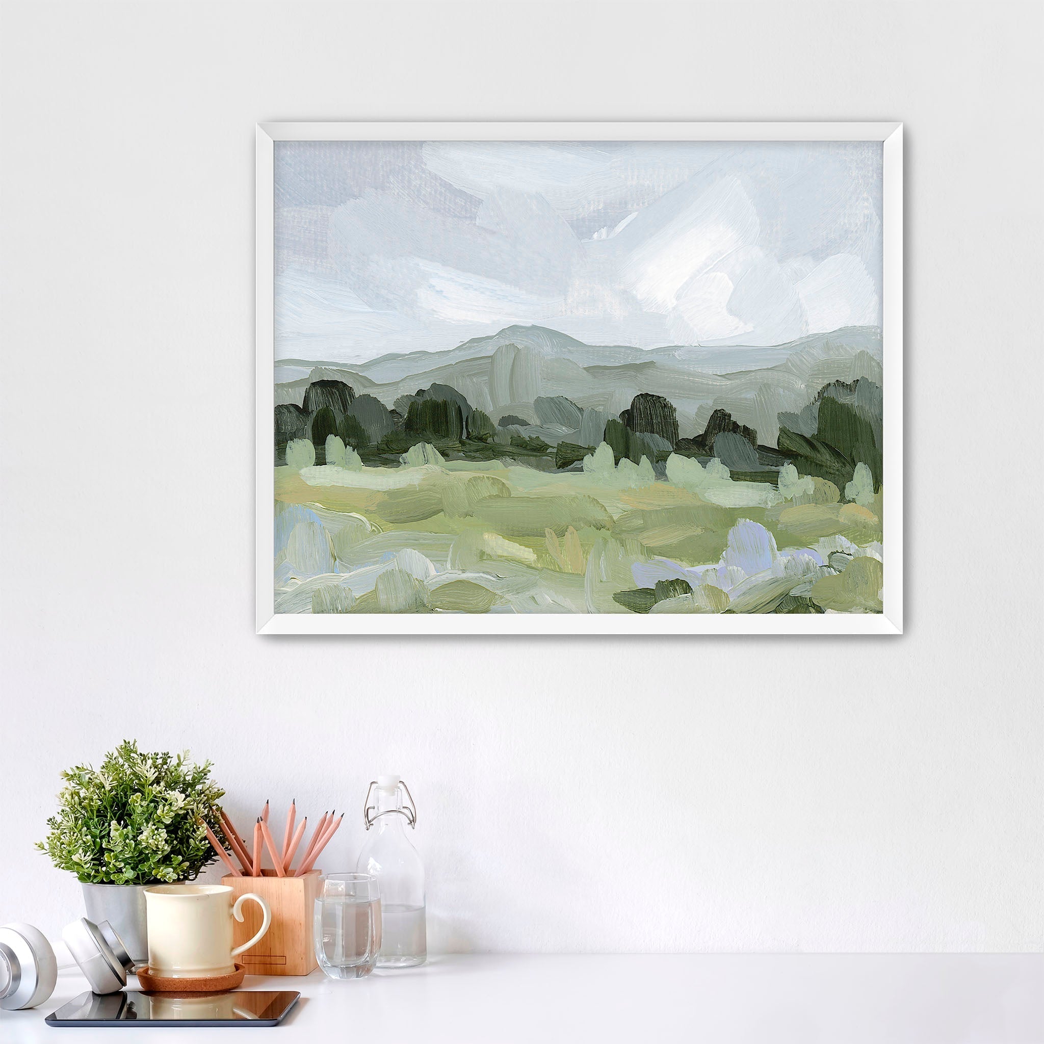 Sage Valley Art Print - Premium Wall Decor for Home & Office - Perfect for Living Room, Bedroom & Office Decor