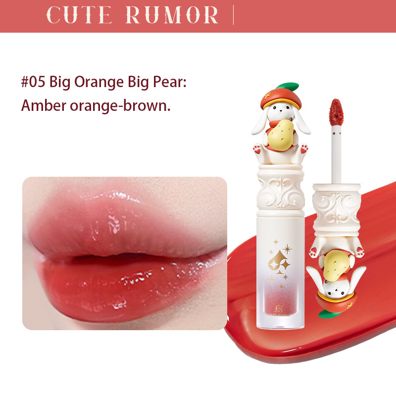 Cute Rumor Amusement Park Mirror Lip Gloss - Shiny Moisturizing Lip Glaze for Daily Wear & Party Makeup | Perfect for Date Night, Cosplay, and Special Occasions