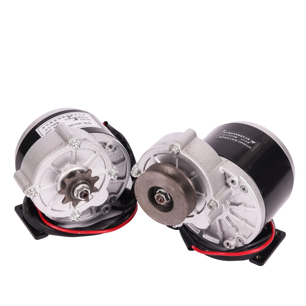 250W 12V/24V/36V Brushed DC Gear Motor - My1016Z2 Pulley Motor for Electric Tricycle, E-Bike & Motorcycle (250W 12V Gear Motor) - Perfect for DIY Electric Vehicles, Mobility Scooters & Power Tools