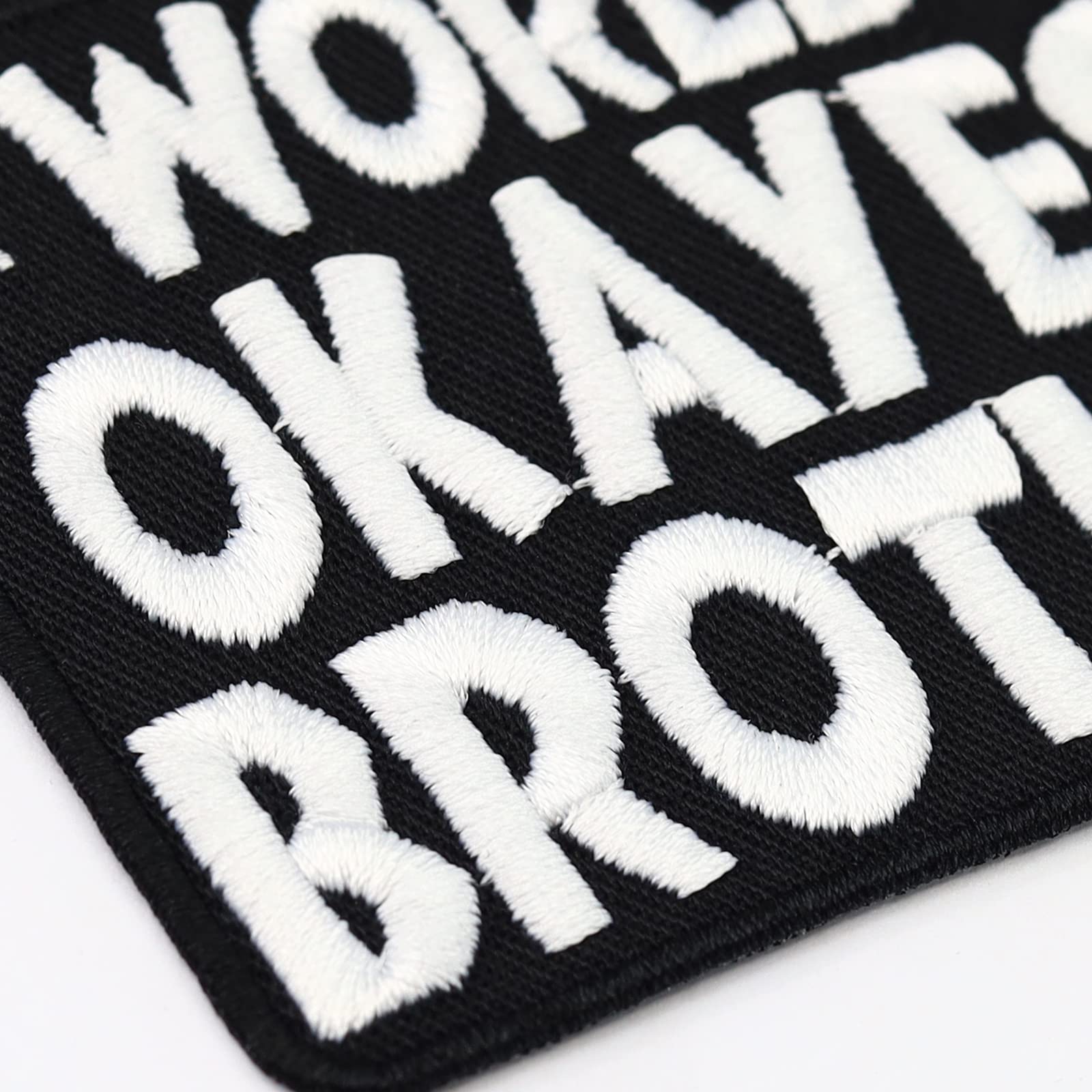 Funny Embroidered Iron On Patches for Best Friends & Brothers - Sew On or Iron On Applique for Jeans, Jackets, Vests, Hats & Bags (3.1x2.36 in) - Perfect Gift for Siblings & Friends - Great for DIY Crafts, Denim Upgrades & Personalized Fashion