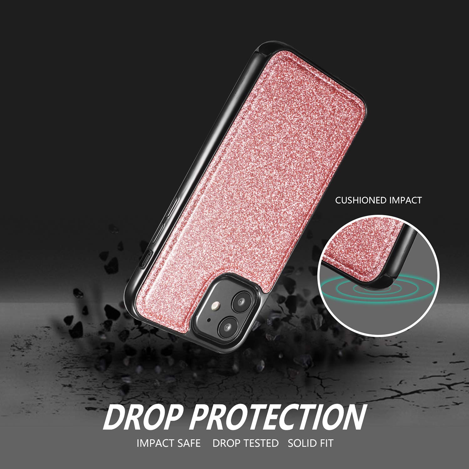 Premium PU Leather Magnetic Wallet Case for iPhone 12 Pro Max (6.7