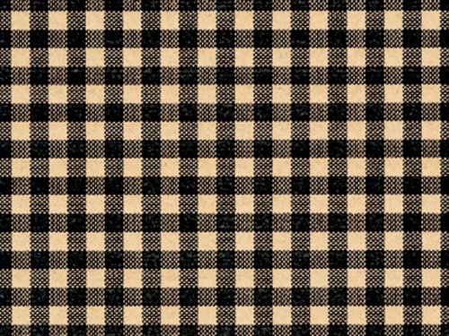 Black Gingham Kraft Tissue Paper - 20