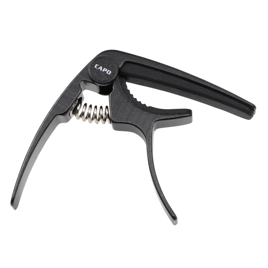 Premium Aluminum Alloy Ukulele Capo for Soprano/Concert/Tenor/Baritone - Lightweight 4-String Uke Clamp with Free Guitar Picks (Black) - Perfect for Live Performances, Practice & Travel