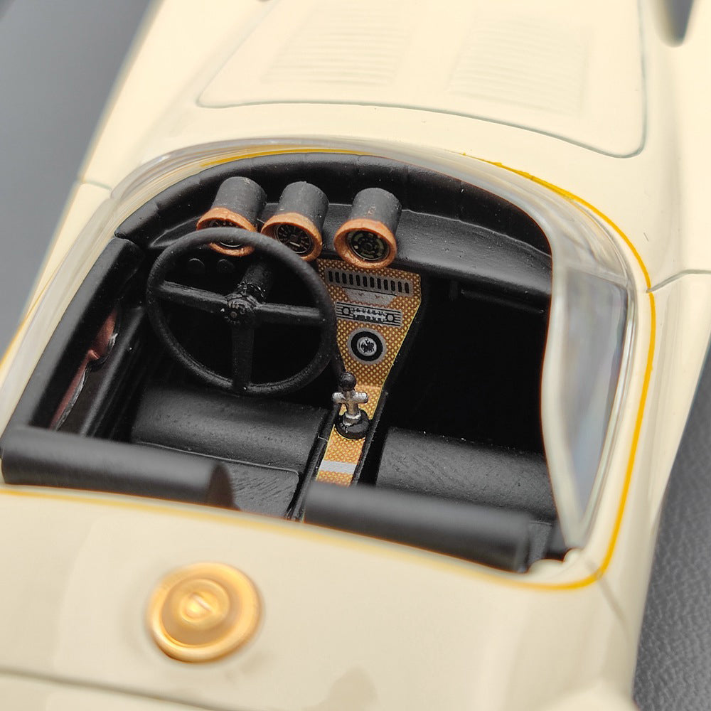 1/43 Scale Mercer Cobra Exner 1965 White Resin Model Car - Limited Edition Collectible Toy Gift for Car Enthusiasts | Perfect for Display, Gifting & Model Car Collections