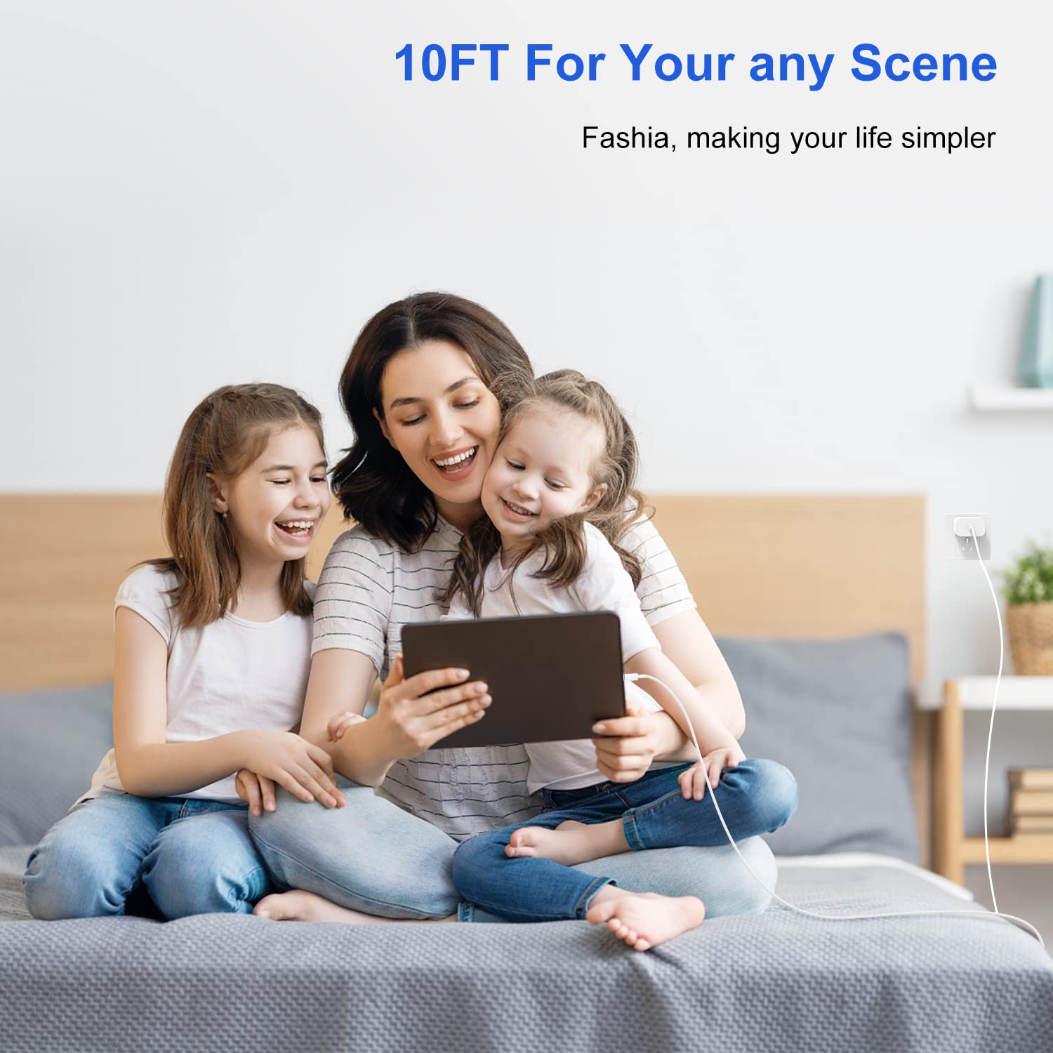 20W USB C Fast Charger Block for iPhone 16/15/14/13/12 & iPad Pro/Air - 10ft USB C to C Cable Included - Quick Charge for iPhone 15 Pro/Plus/Max, iPad Pro 12.9/11, iPad Air 5th Gen - Perfect for Home, Office & Travel Charging