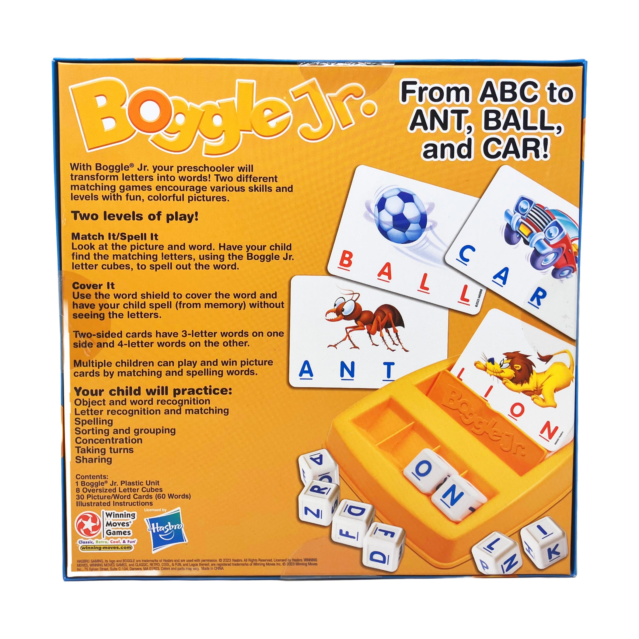 Boggle Jr. Preschool Letter Matching Game - Kids Learning Alphabet & Spelling Educational Toy - Perfect for Classroom, Homeschool & Family Game Night