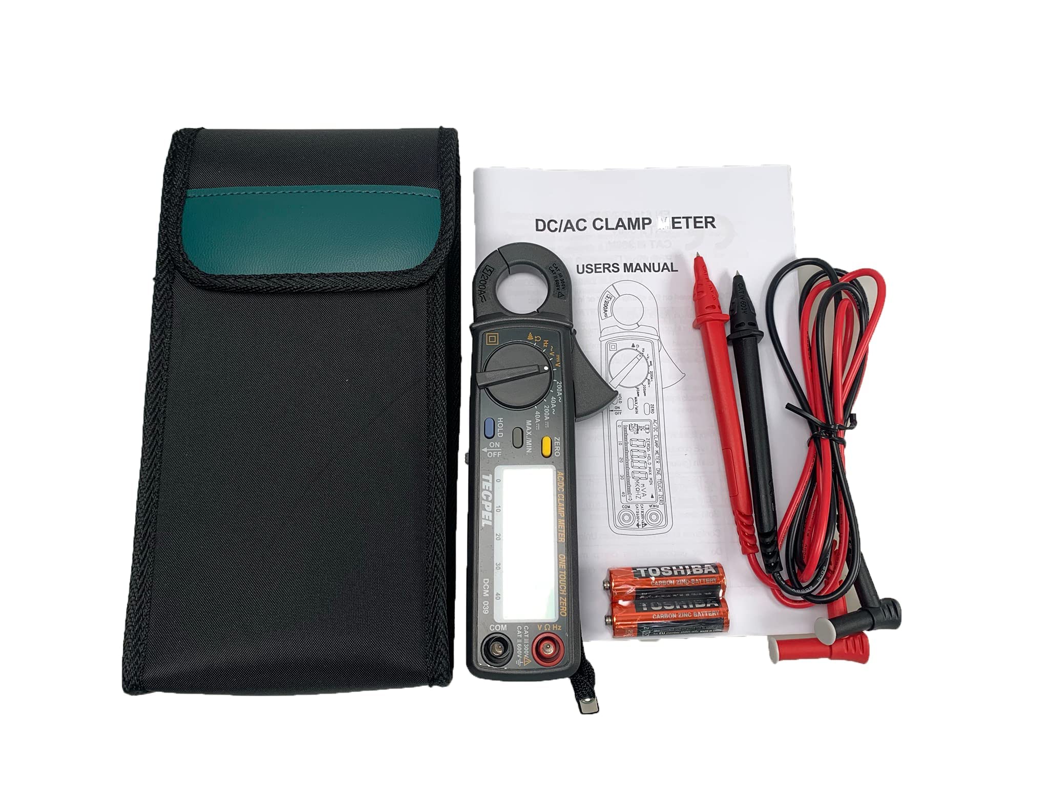 DCM-039 200A AC/DC Clamp Meter with 10mA High Resolution - Perfect for Electrical Testing, HVAC Maintenance, and Automotive Diagnostics