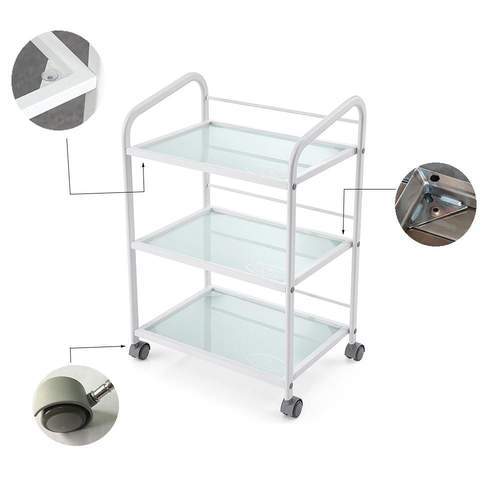 Professional Beauty Salon Pedicure Trolley Cart with Wheels - Portable Manicure Station for Nail Spa, Salon & Home Use - Ideal for Pedicures, Manicures & Nail Care Services