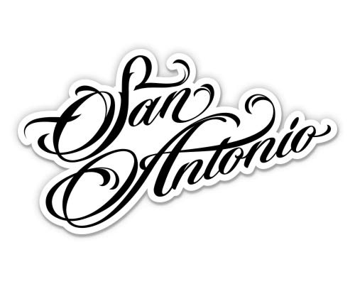 San Antonio Texas 3-Inch Vinyl Sticker - Waterproof Decal for Car, Laptop, Water Bottle, Phone - Perfect for Travel, Office & Personalizing Your Belongings