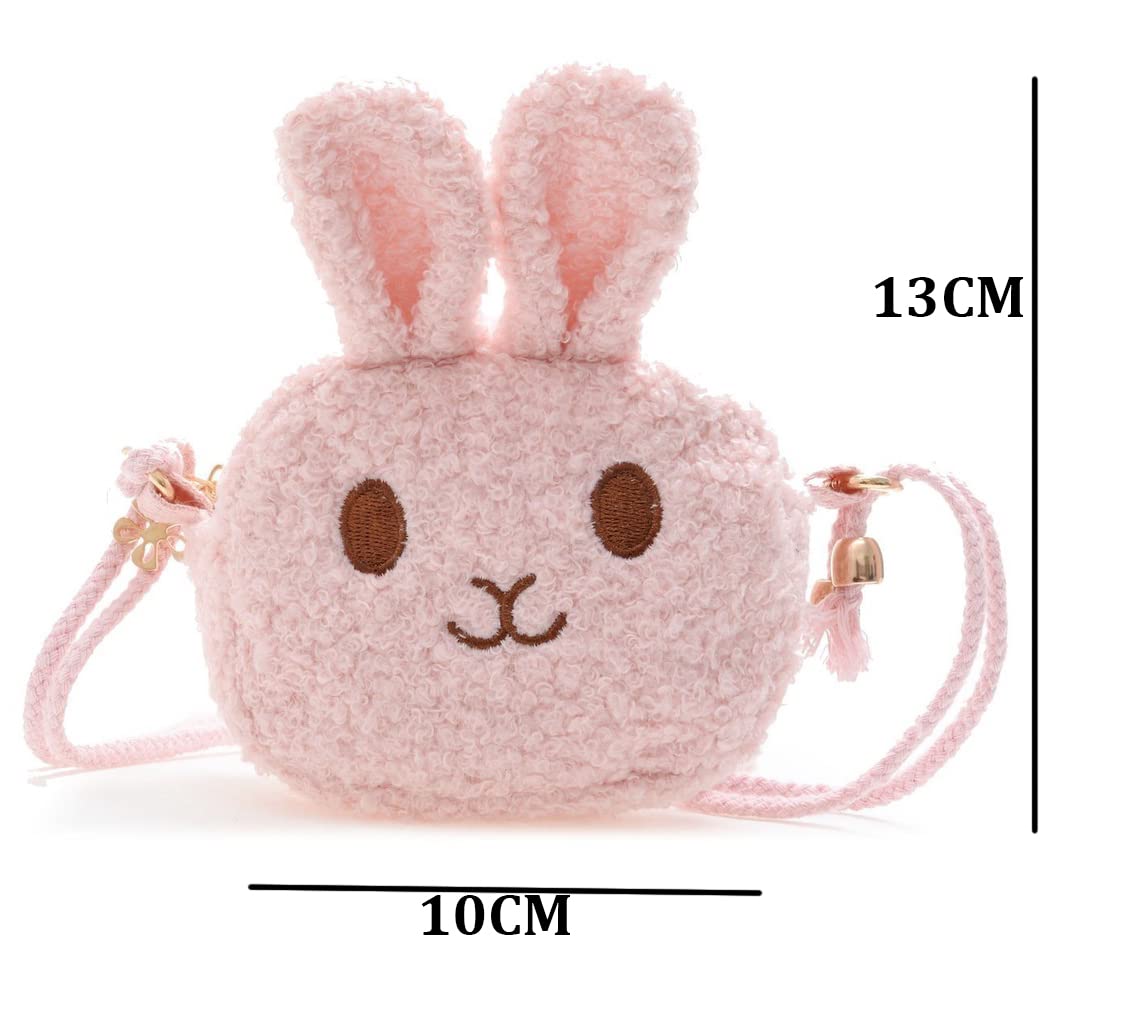 SYGA Kids Girls Bunny Rabbit Cat Cartoon Messenger Bag - Cute Small Shoulder Purse for School, Travel & Daily Use
