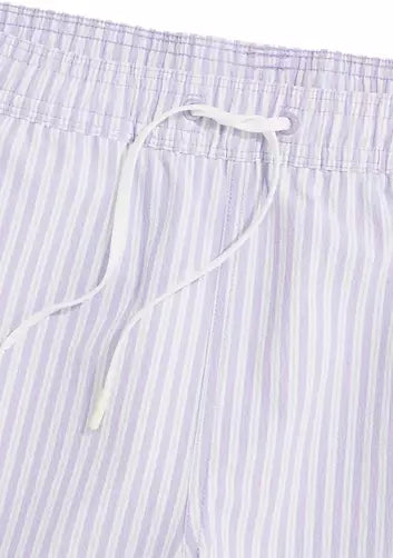 7 Seersucker Chappy Trunks for Men - Comfortable Swim Shorts with Elastic Waistband - Perfect for Beach, Pool, Vacation & Summer Outdoor Activities
