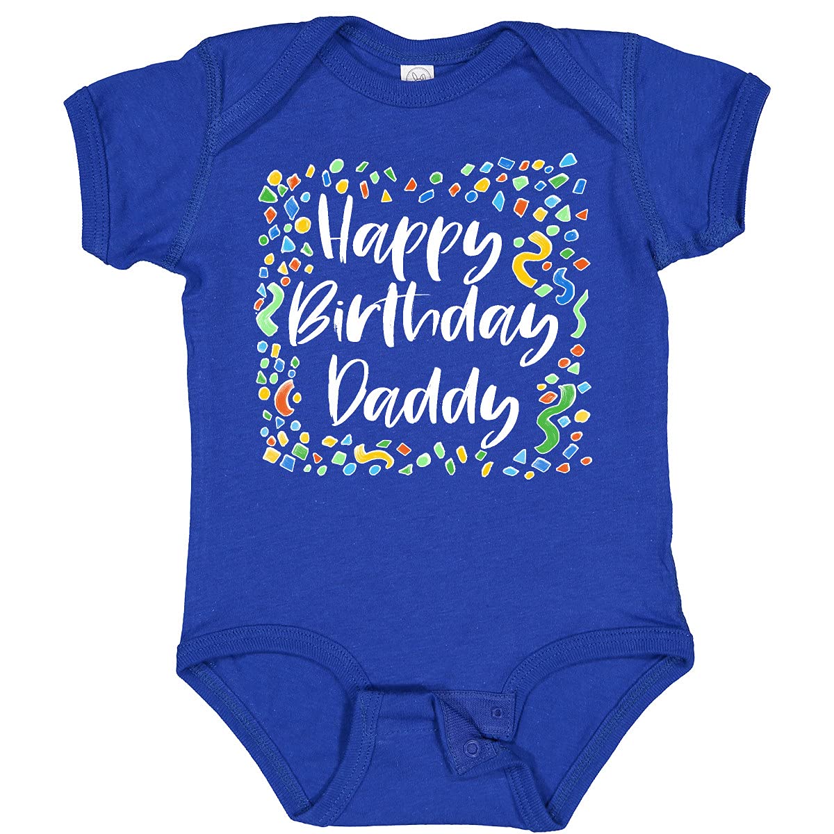 Inktastic Happy Birthday Daddy Baby Bodysuit - Cute Outfit for Newborns & Infants - Perfect for Birthday Parties, Photo Shoots & Special Occasions