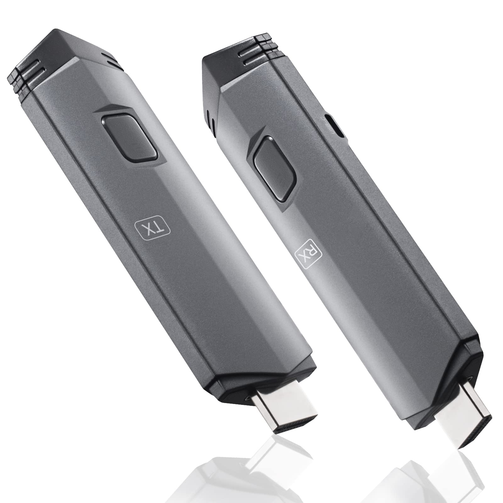 Jonuzod Wireless HDMI Transmitter and Receiver Kit - Plug & Play Portable HDMI Extender for Streaming 4K Video & Audio from Laptop/PC/TV/Projector to Monitor - Perfect for Home Theater, Gaming & Office Presentations