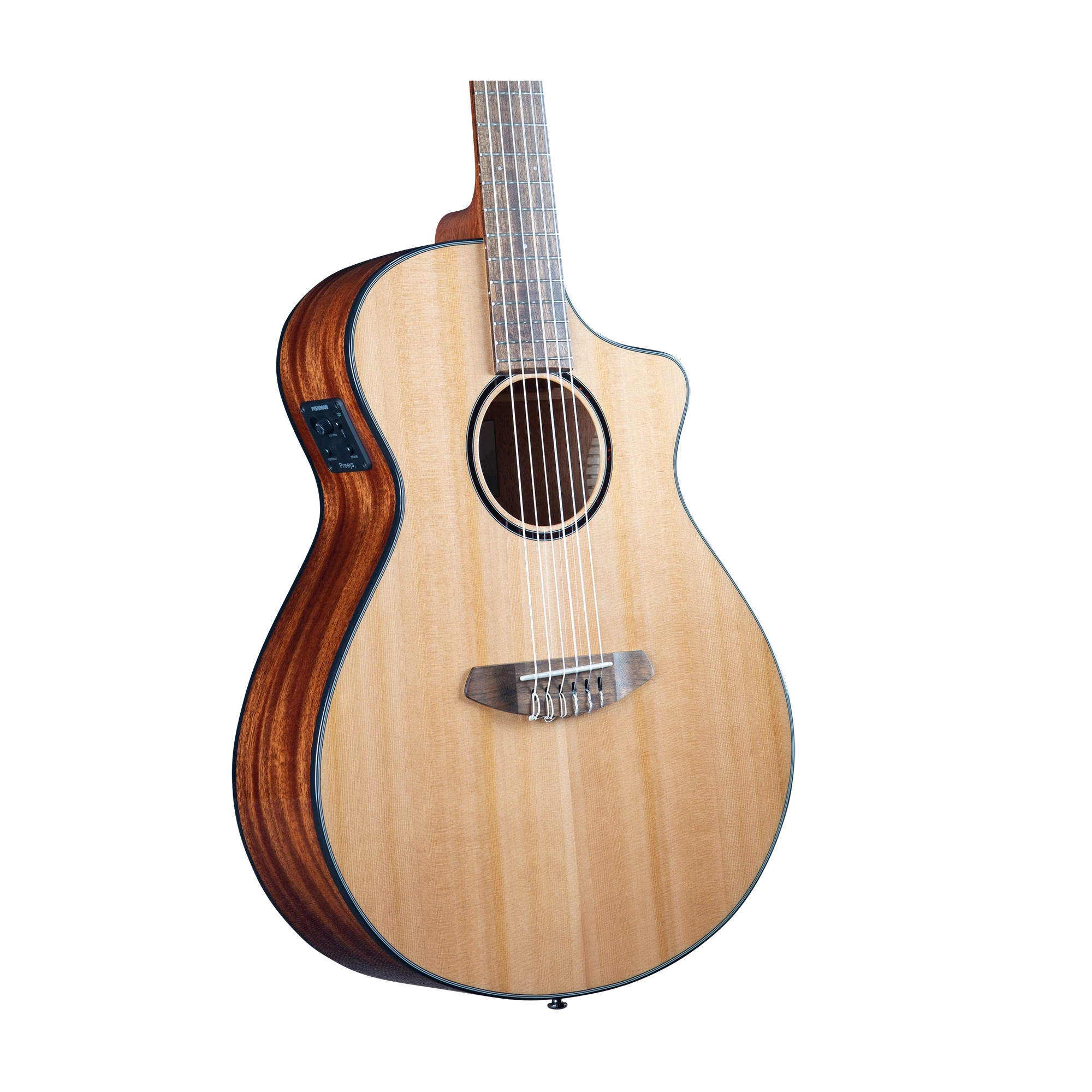 Breedlove Eco Discovery S Concert CE Nylon String Acoustic-Electric Guitar - Natural Finish | Perfect for Classical, Flamenco & Fingerstyle Playing at Home or On Stage