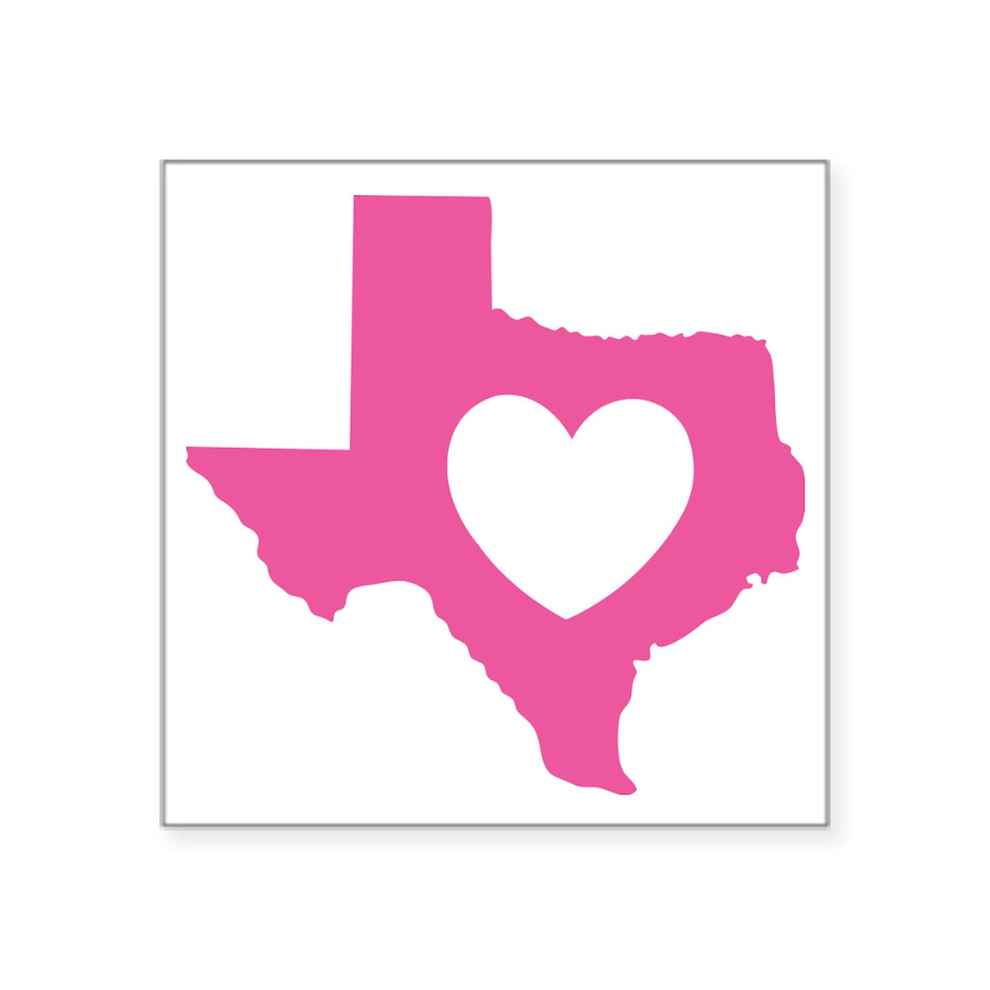 Heart Pink Square Sticker 3x3 Inch - Bumper Sticker Car Decal for Laptop, Water Bottle & Notebook - Cute DIY Gift for Valentine's Day, Birthday & Party Decor