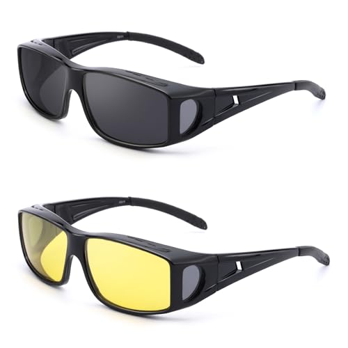 D (2 Pack) Black+black | Yellow